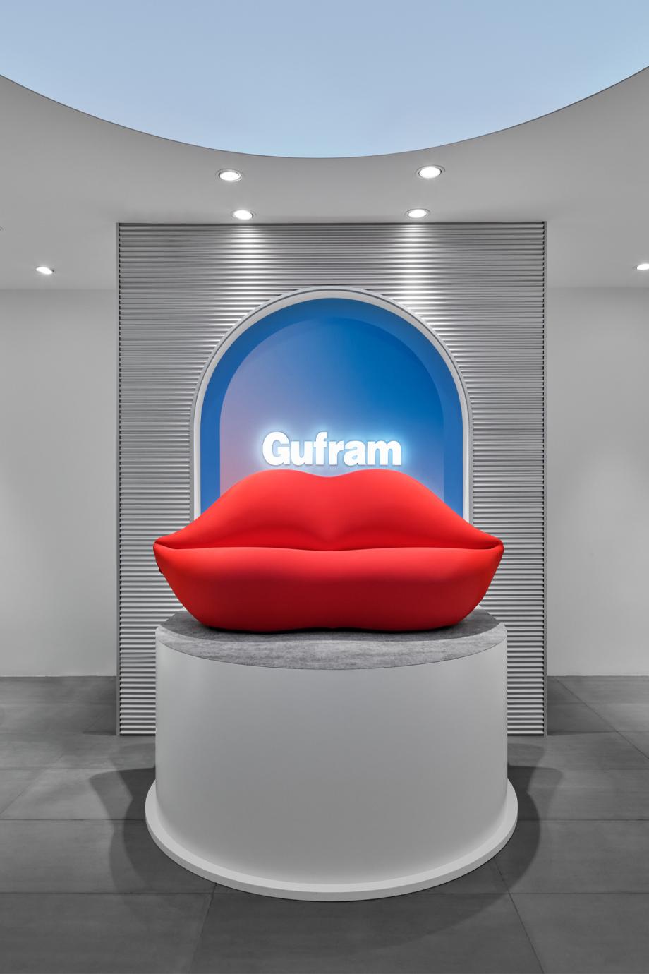 Gufram Gallery Inside Interior Design Red Lips Sofa